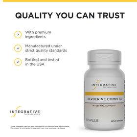 Berberine Complex Integrative Therapeutics bottle with capsules