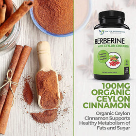 Berberine et Cannelle de Ceylan 1200mg étiquette du produit