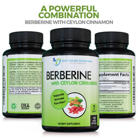 Berberine et Cannelle de Ceylan, informations nutritionnelles sur l'étiquette