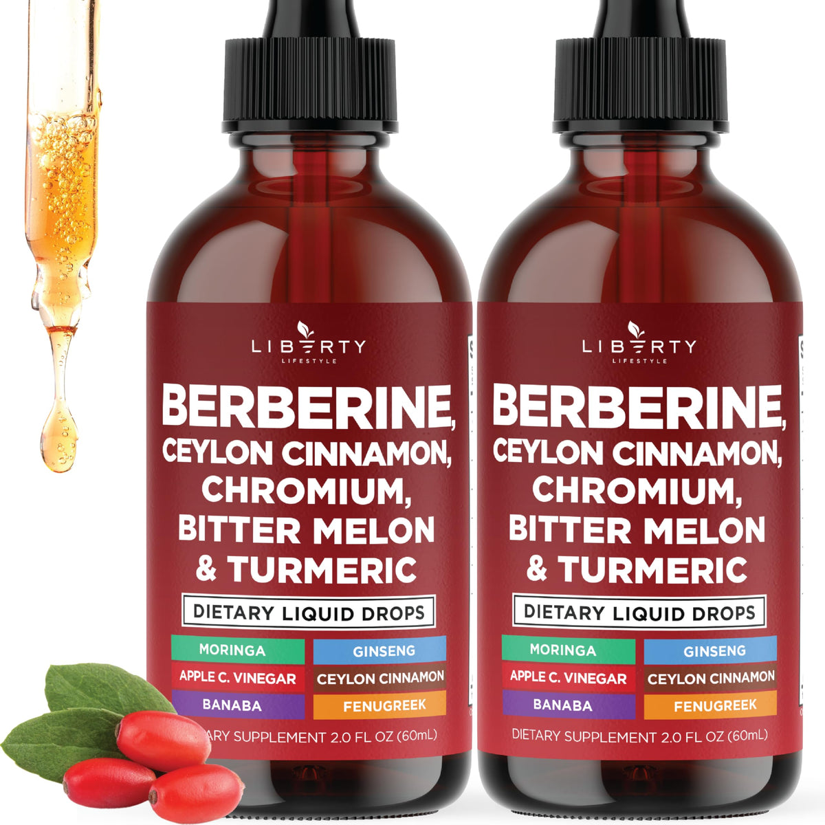 Berbérine et Cannelle de Ceylan Liberty Lifestyle flacon 120 ml