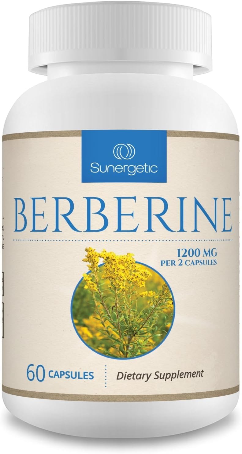 Berbérine HCl Sunergetic 60 capsules vue avant