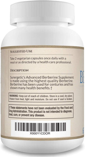 Berbérine HCl Sunergetic avec d'autres compléments alimentaires