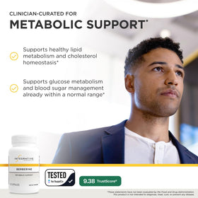 Berberine Integrative Therapeutics 1000 mg capsules sur une table