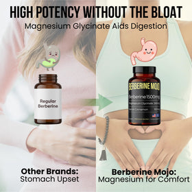 Berberine Mojo complément alimentaire sur fond blanc