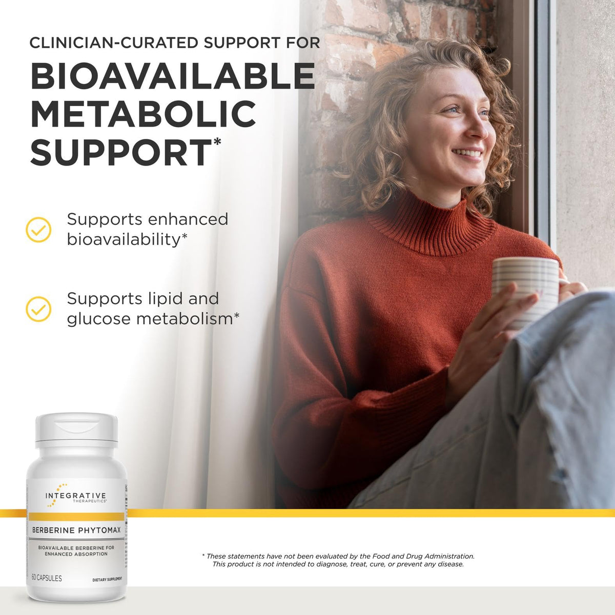 Berberine Phytomax bouteille avec étiquette descriptive