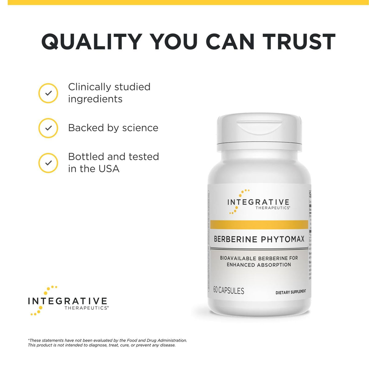Berberine Phytomax vue de côté montrant la taille des capsules