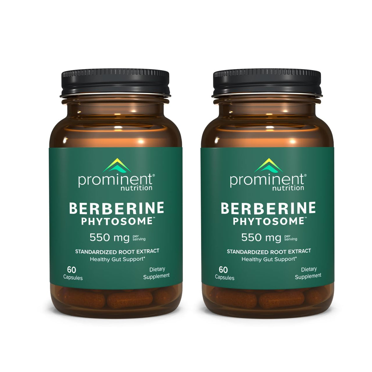 Berberine Phytosome 550 mg de Prominent Nutrition, boîte de 120 gélules
