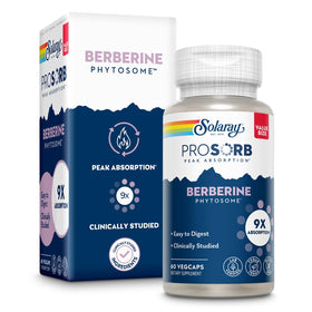 Berberine Phytosome SOLARAY 550 mg 60 VegCaps - vue avant
