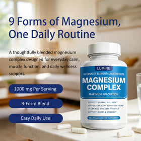 Berbino Complément Alimentaire Magnésium 1000 mg, 90 Capsules - emballage