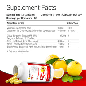 BergaMet Citrus Bergamot 1350mg capsules vue