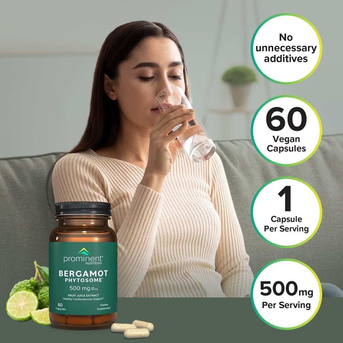 Bergamot Phytosome de Prominent Nutrition, présentation des capsules