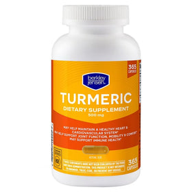 Berkley Jensen Curcuma 500 mg 365 capsules face avant