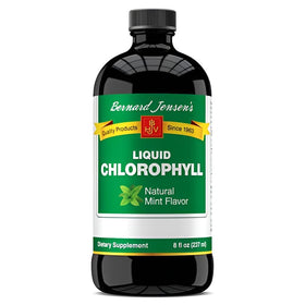 Bernard Jensen's Chlorophylle Liquide Saveur Menthe 16 Fl Oz vue de face