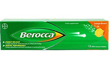 Berocca 15 comprimés saveur orange dans tube