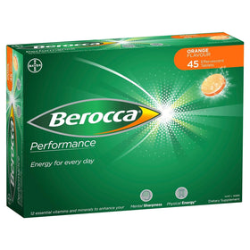Berocca Comprimés Effervescents Orange 45 comprimés, emballage avant