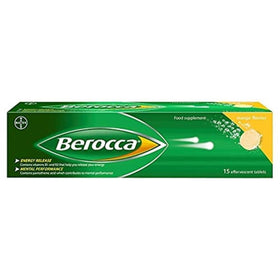 Berocca comprimés énergétiques saveur mangue, emballage avant