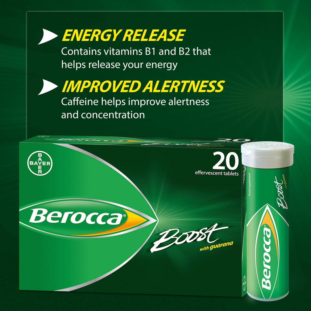 Berocca Multivitamines avec des ingrédients clés