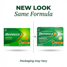 Berocca Multivitamines Effervescentes Orange présentation sur une table
