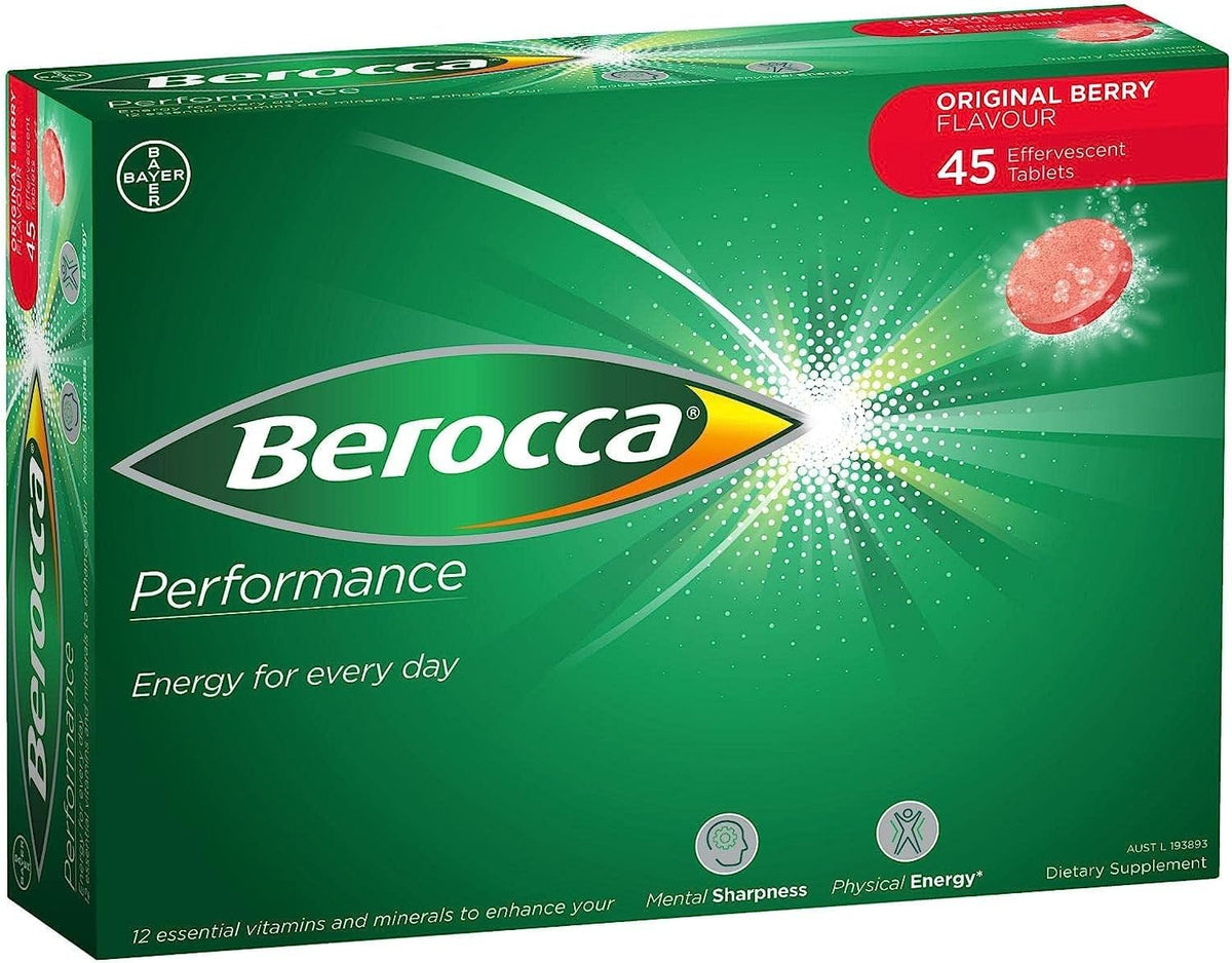 Berocca Performance Original comprimés effervescents sur une table