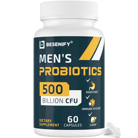 Besenify Probiotiques pour Hommes 60 capsules en flacon