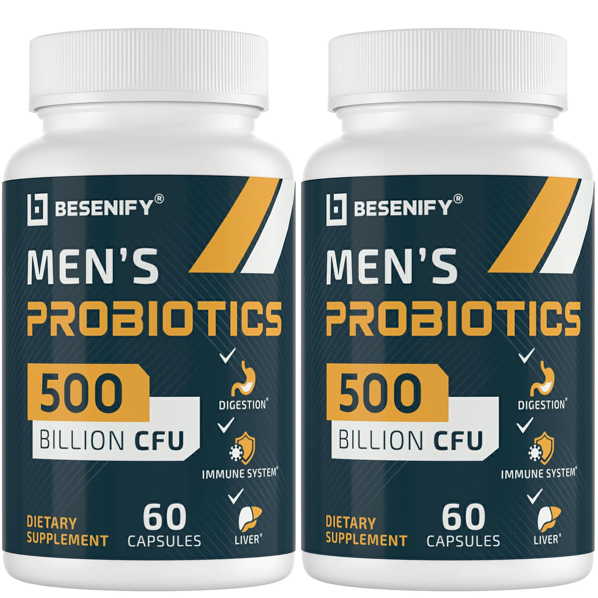 Besenify Probiotiques pour Hommes flacon de 60 capsules