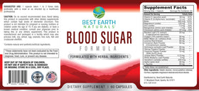 Best Earth Naturals Complément Alimentaire Formule Sucre Sanguin 60 Comprimés - emballage
