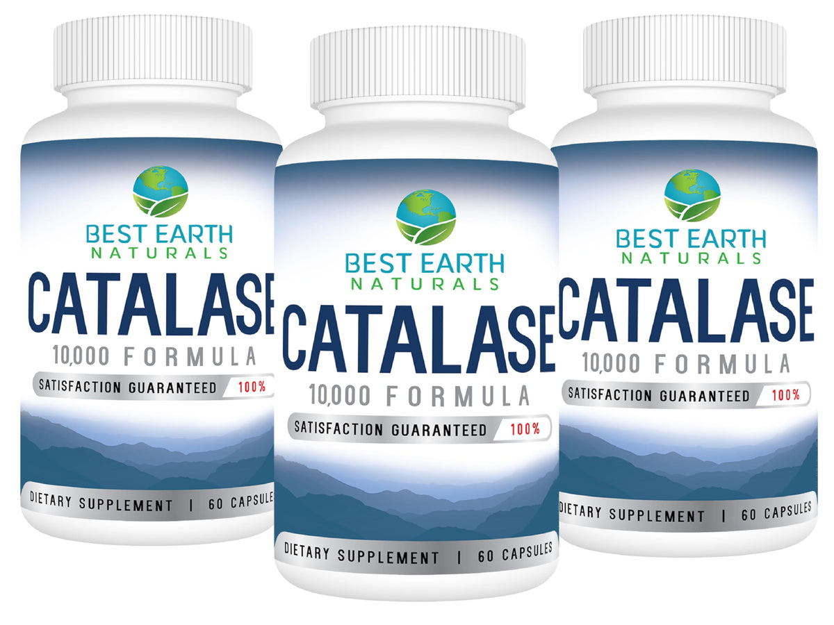 Best Earth Naturals Complément Catalase 10 000 180 Capsules vue de face