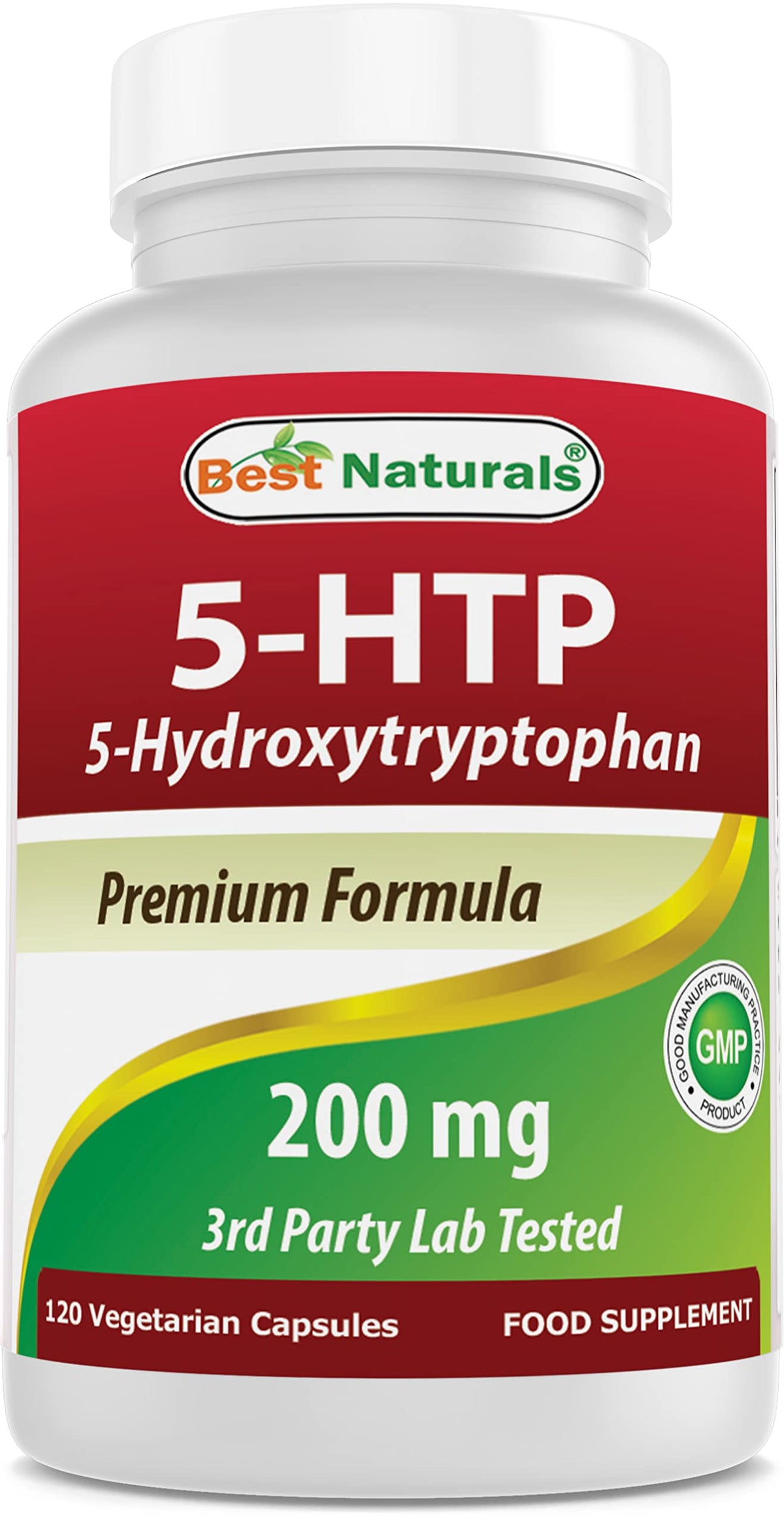 Best Naturals 5-HTP 200 mg bouteille de 120 capsules végétariennes