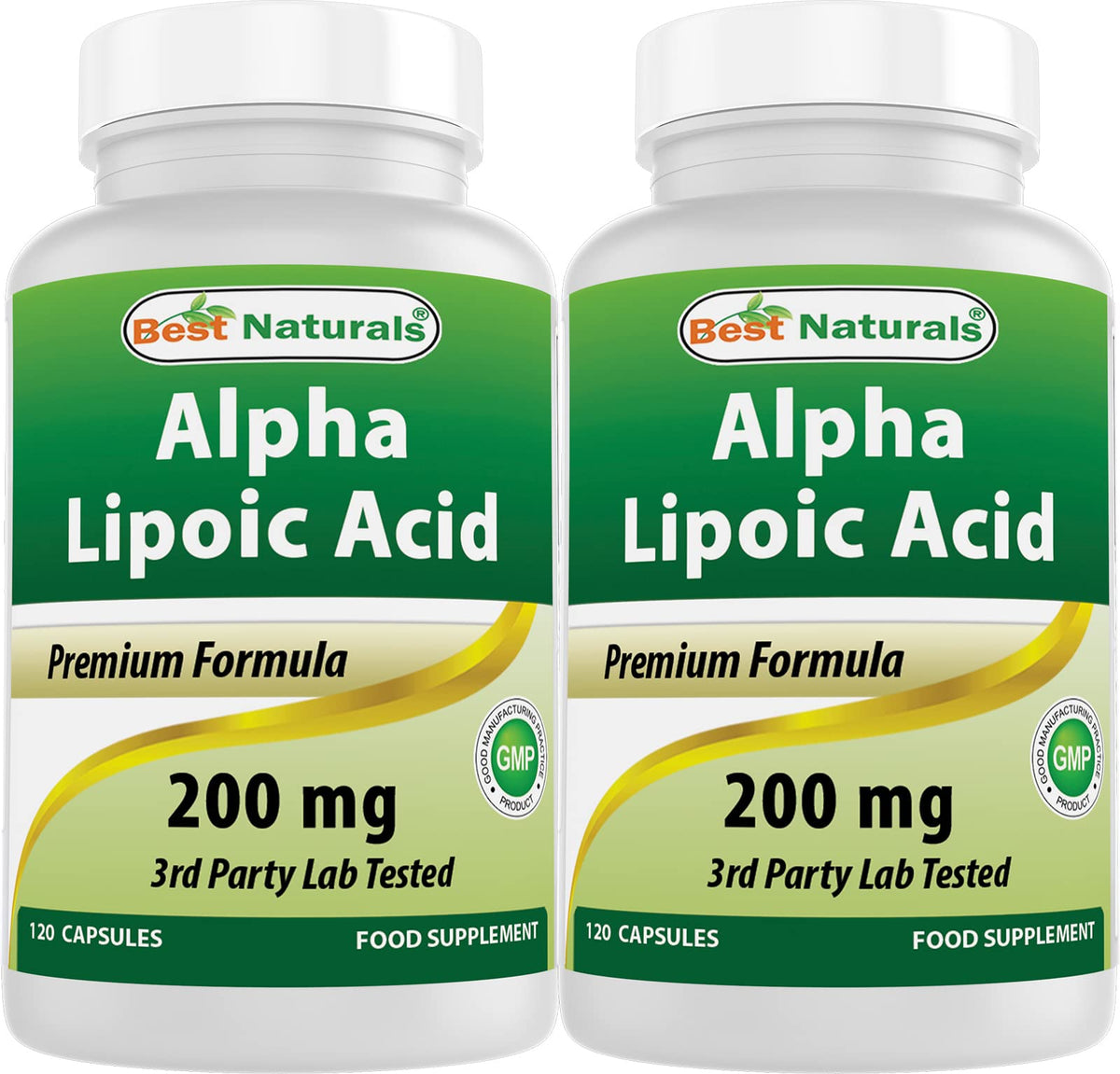 Best Naturals Acide Alpha-Lipoïque 200 mg 120 Capsules - emballage avant
