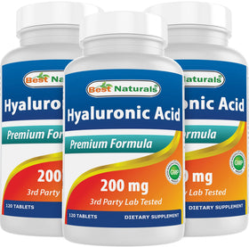 Best Naturals Acide Hyaluronique 200 mg 120 comprimés vue de face