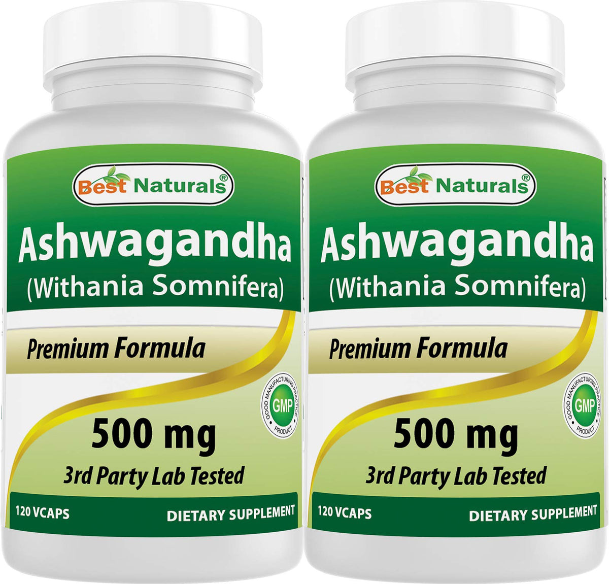 Best Naturals Ashwagandha 500 mg 240 capsules vue de face