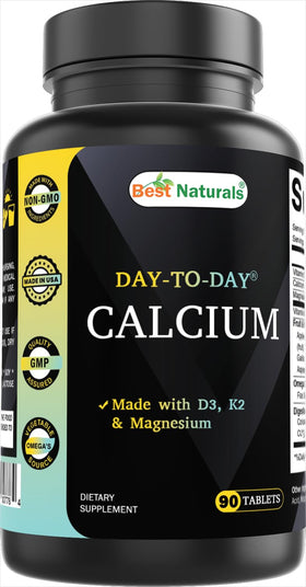 Best Naturals Calcium D3 K2 Magnésium comprimés vue de face
