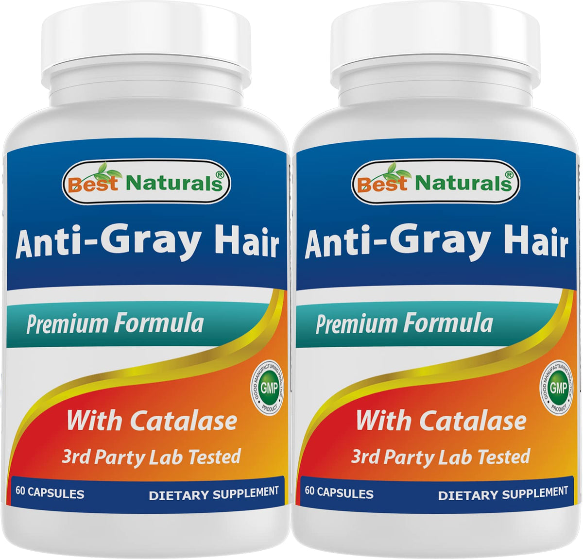 Best Naturals Complément Alimentaire Anti Cheveux Grisonnants 60 Capsules vue avant