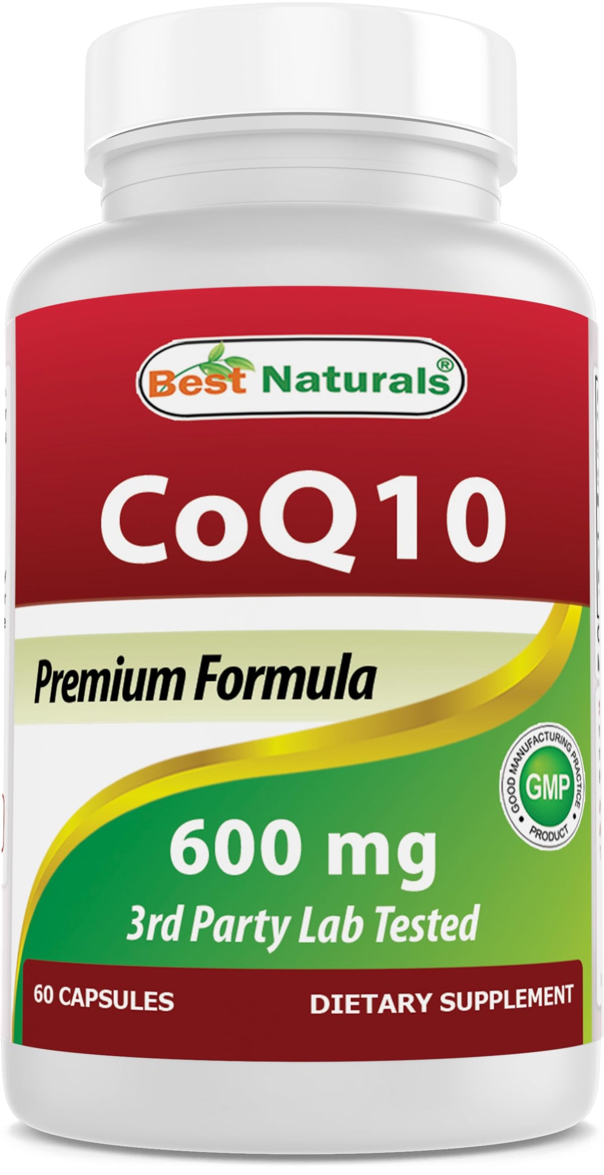 Best Naturals CoQ10 600 mg 60 capsules vue de face