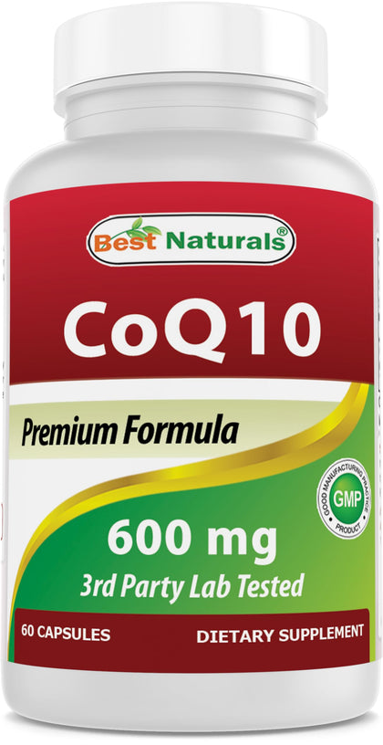 Best Naturals CoQ10 600 mg 60 capsules vue de face