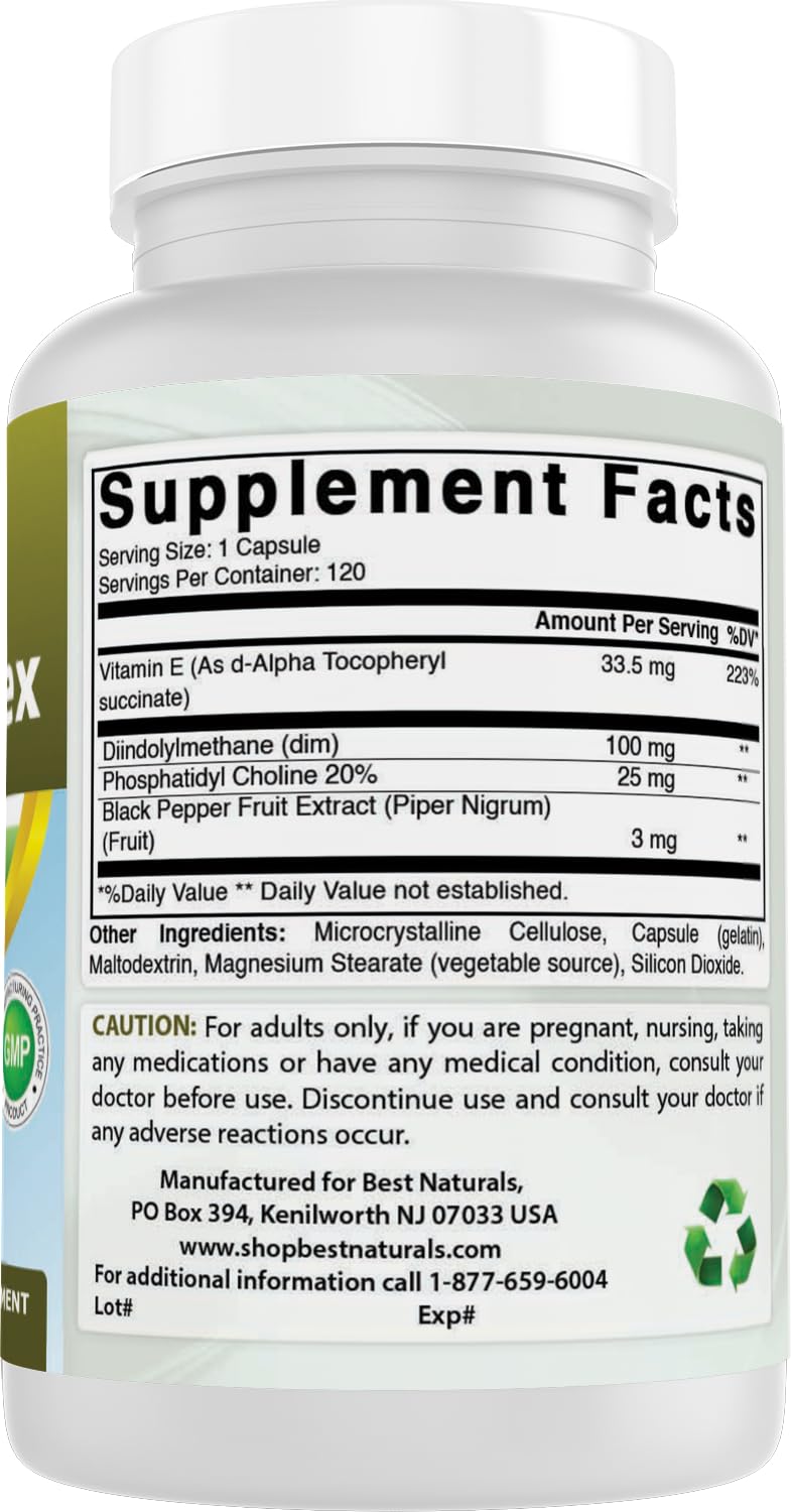 Best Naturals DIM Complex 100 mg 120 capsules - emballage