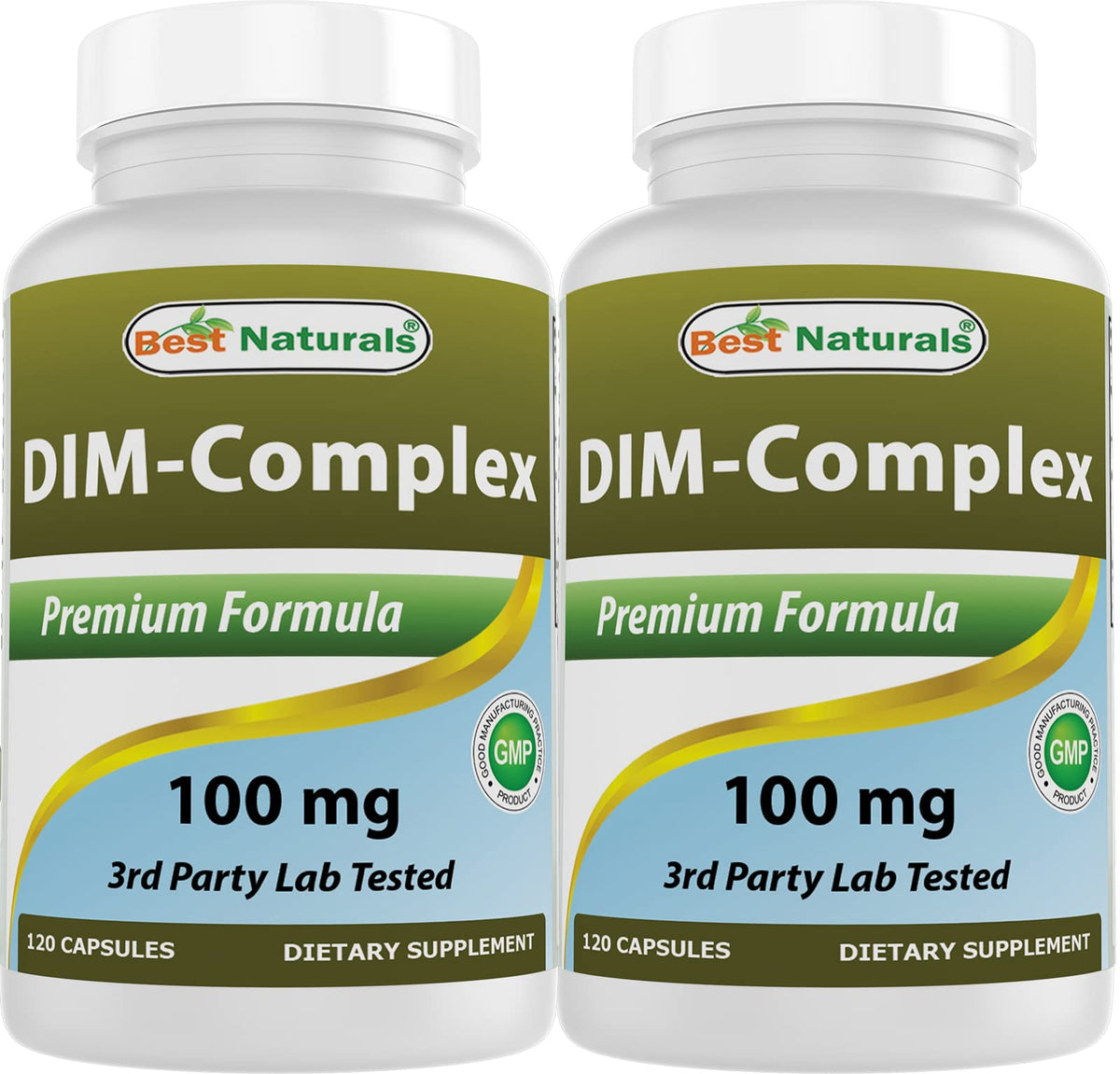 Best Naturals DIM Complex 100 mg 120 capsules - vue de face