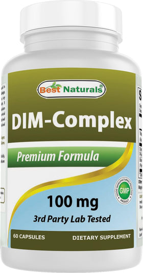 Best Naturals DIM Complex 100 mg 60 capsules front view