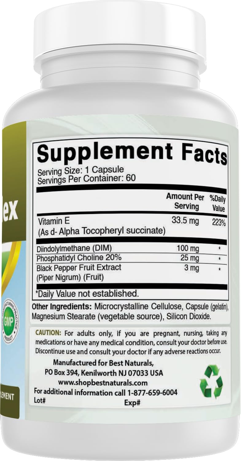 Best Naturals DIM Complex 100 mg bottle top view