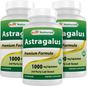 Best Naturals extrait d'astragale 1000 mg capsules vue de face