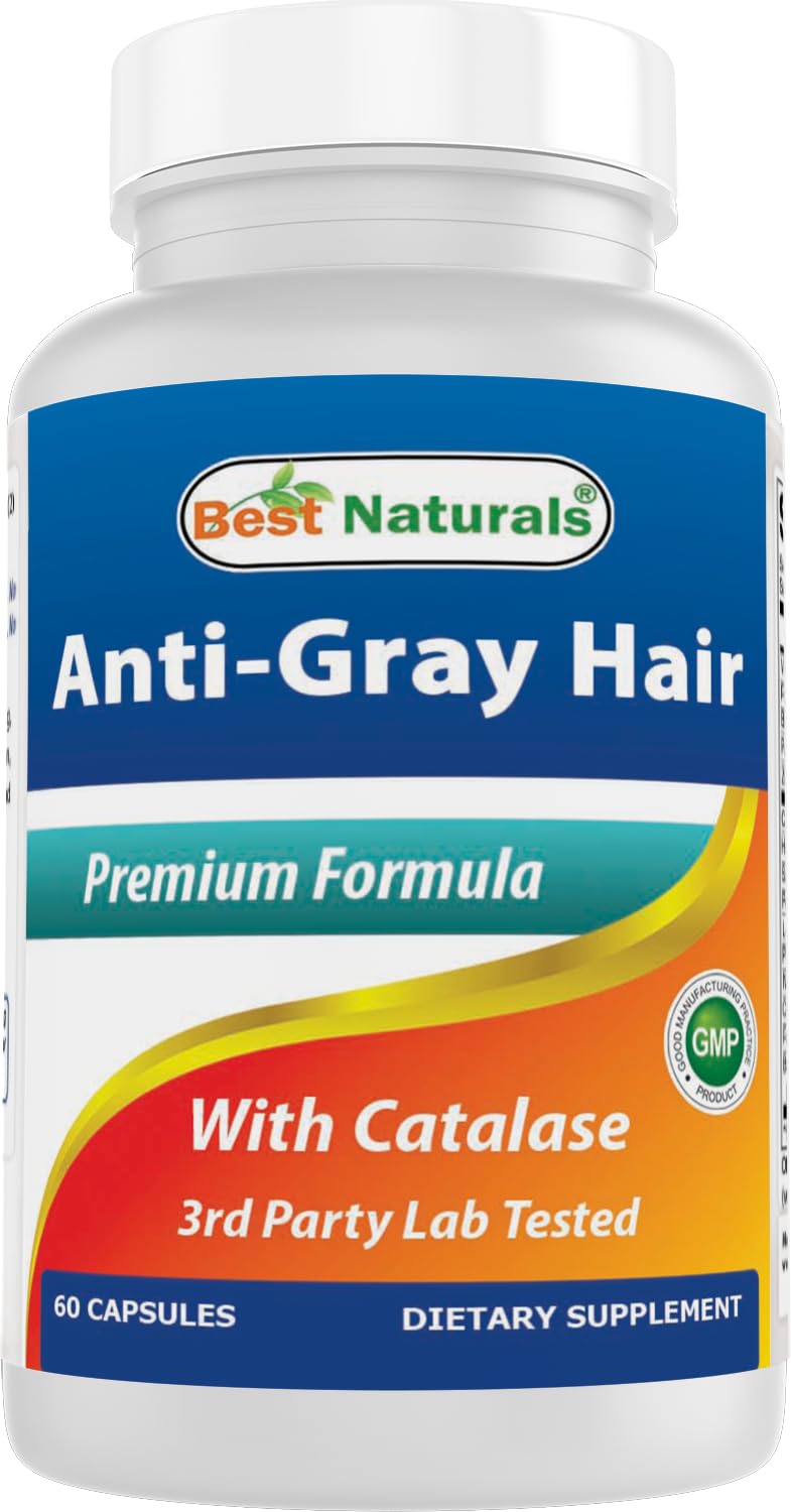 Best Naturals Formule Anti Cheveux Gris 60 capsules face