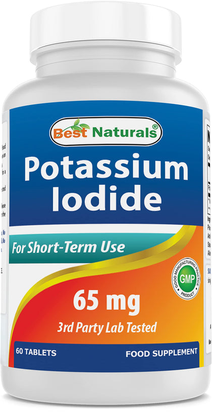 Best Naturals Iodure de Potassium 65 mg comprimés front view