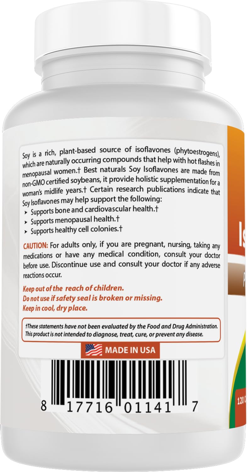 Best Naturals Isoflavones de Soja 750 mg illustration des tests en laboratoire
