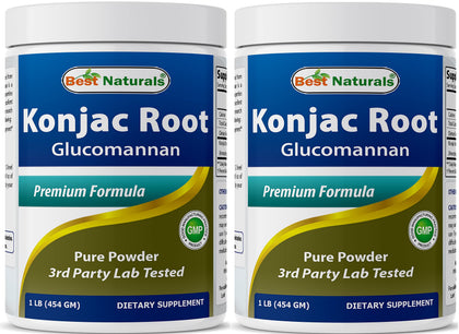 Best Naturals Konjac Glucomannan 2 Paquets vue avant