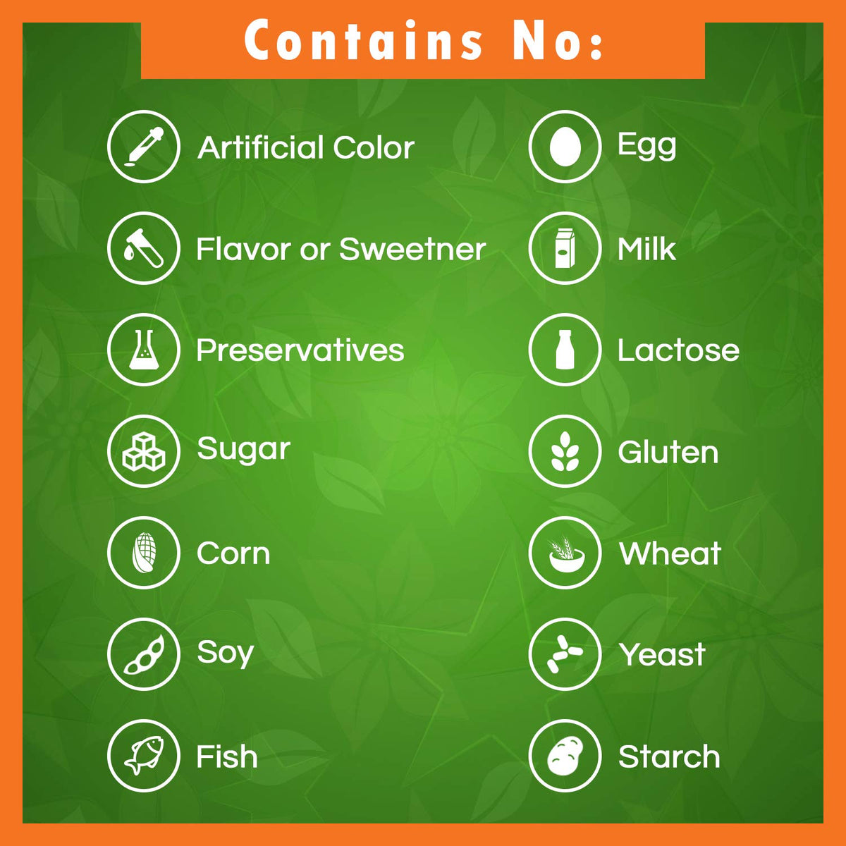 Best Naturals Konjac Root 2000mg côté flacon avec informations nutritionnelles