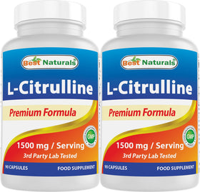 Best Naturals L-Citrulline Capsules 1500mg bouteille avant