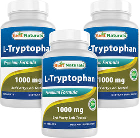 Best Naturals L-Tryptophan 1000 mg 60 comprimés avant