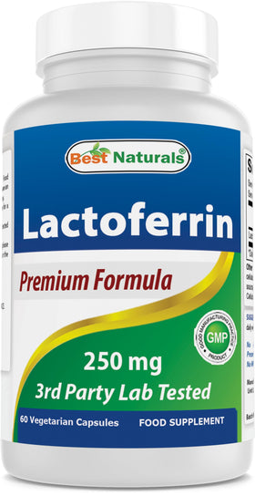 Best Naturals Lactoferrin 250 mg capsule végétale flacon avant