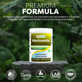 Best Naturals Niacinamide Poudre Pure 508g - mélange dans un smoothie