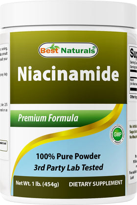Best Naturals Niacinamide Poudre Pure 508g - vue avant